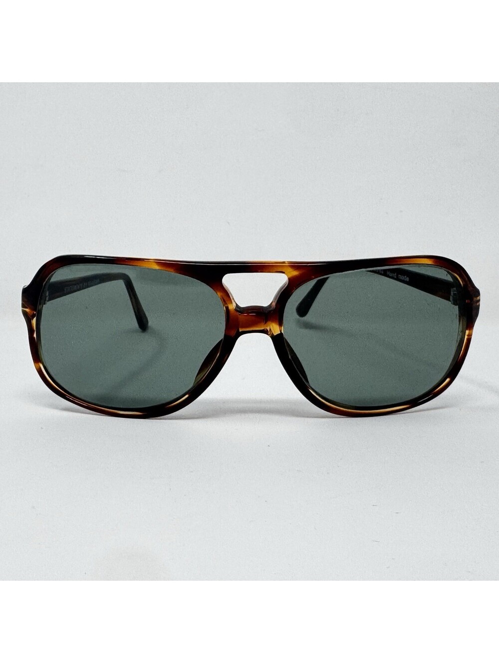 Vintage Statements by Riviera Tortoise Sunglasses Green Lenses Approx 56-16-145